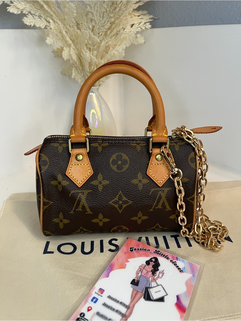 🎀LOUIS VUITTON Monogram Mini Sac HL Speedy